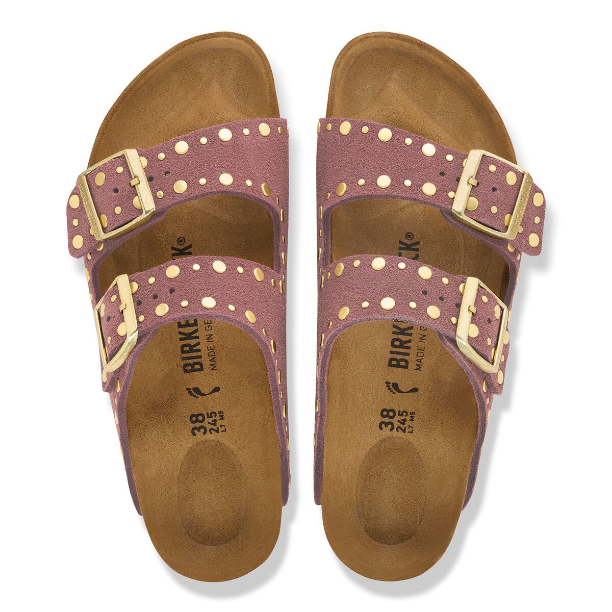 Arizona Rivets Suede Leather