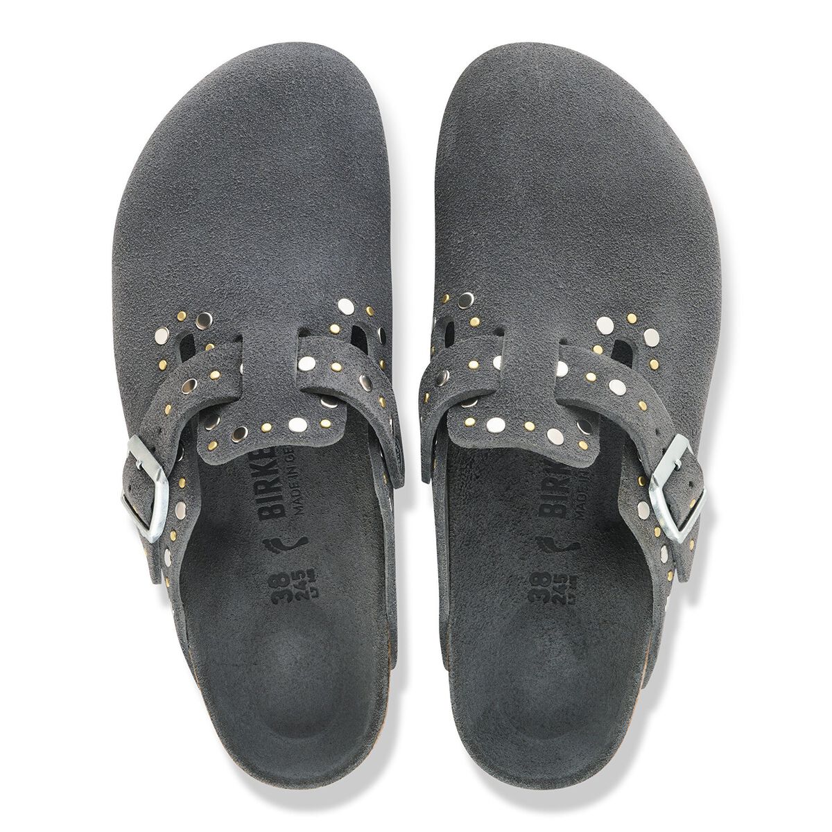 Boston Rivets Suede Leather