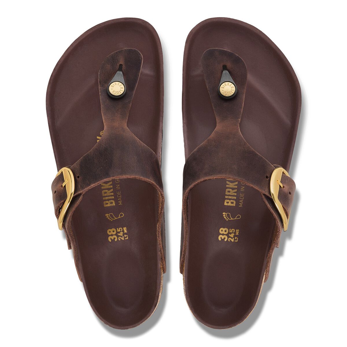 Gizeh Big Buckle Oiled Leather