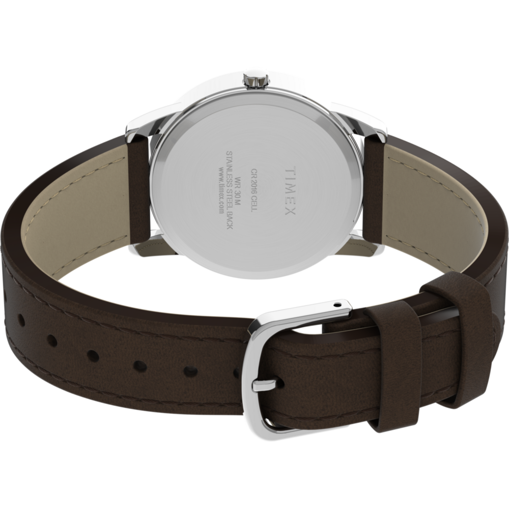 Easy Reader Day Date 35mm Leather Strap Watch
