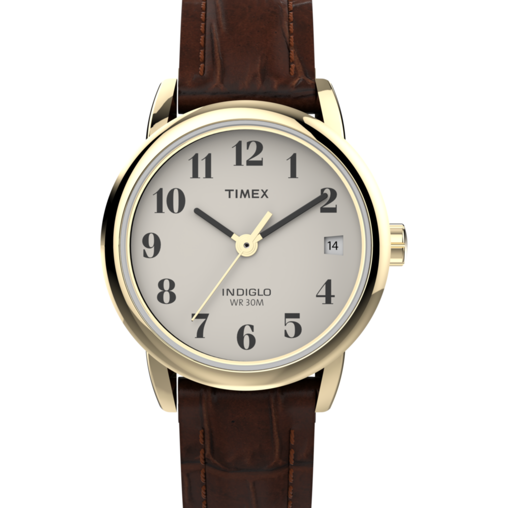Easy Reader® 25mm Leather Strap Watch