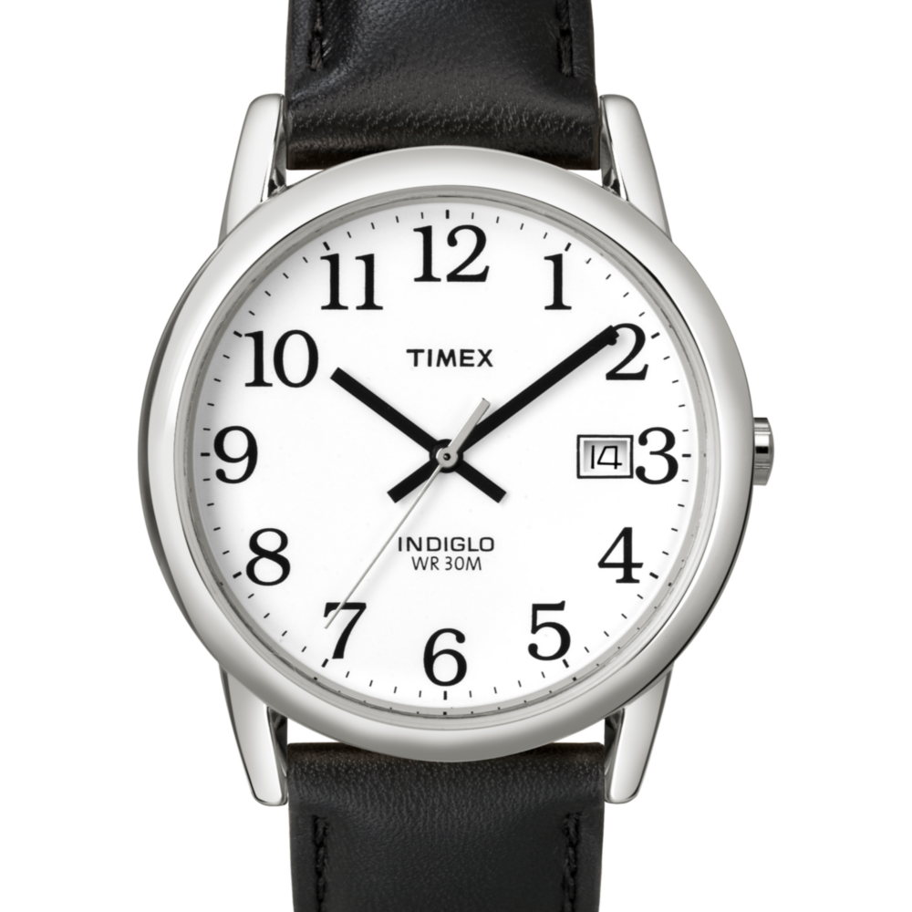 Easy Reader 35mm Leather Strap Watch