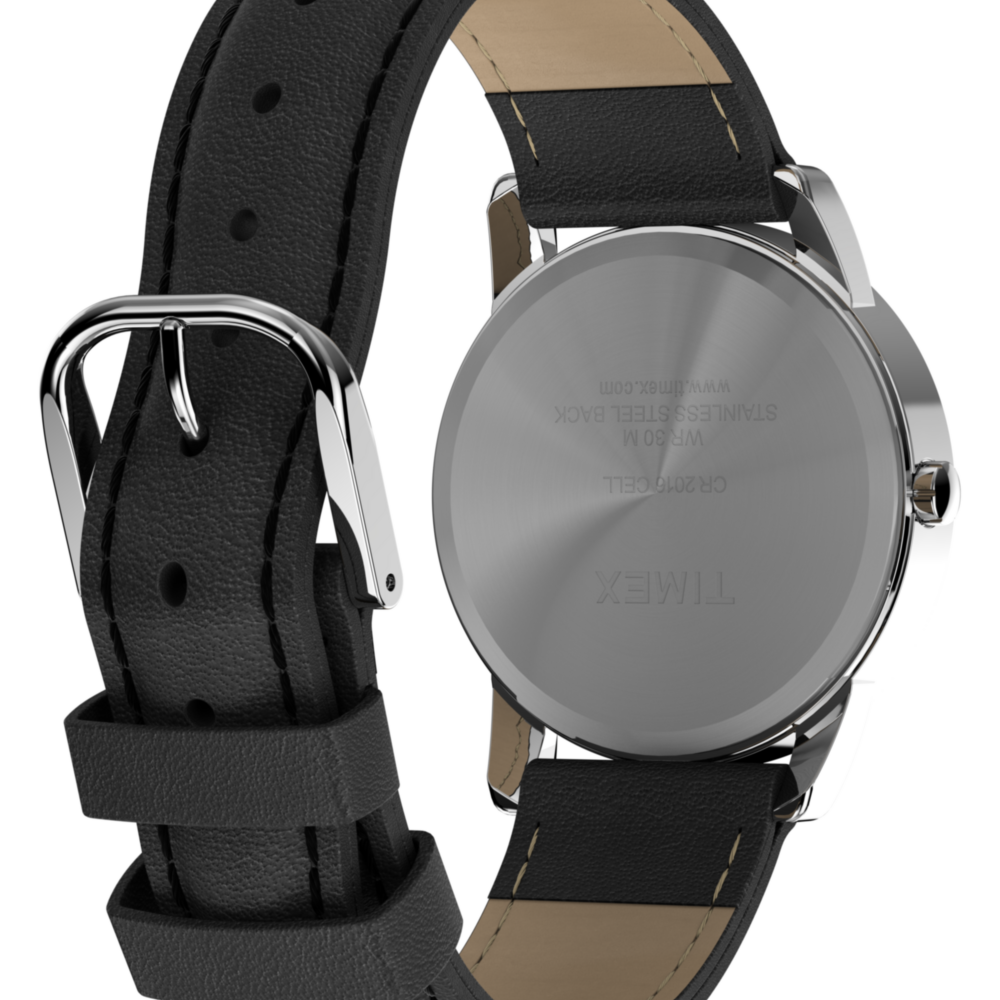 Easy Reader 35mm Leather Strap Watch
