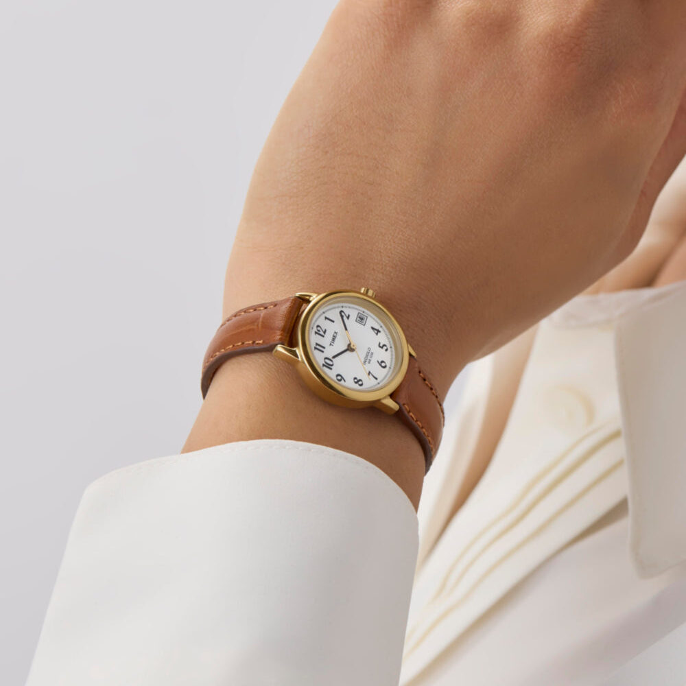 Easy Reader® 25mm Leather Strap Watch