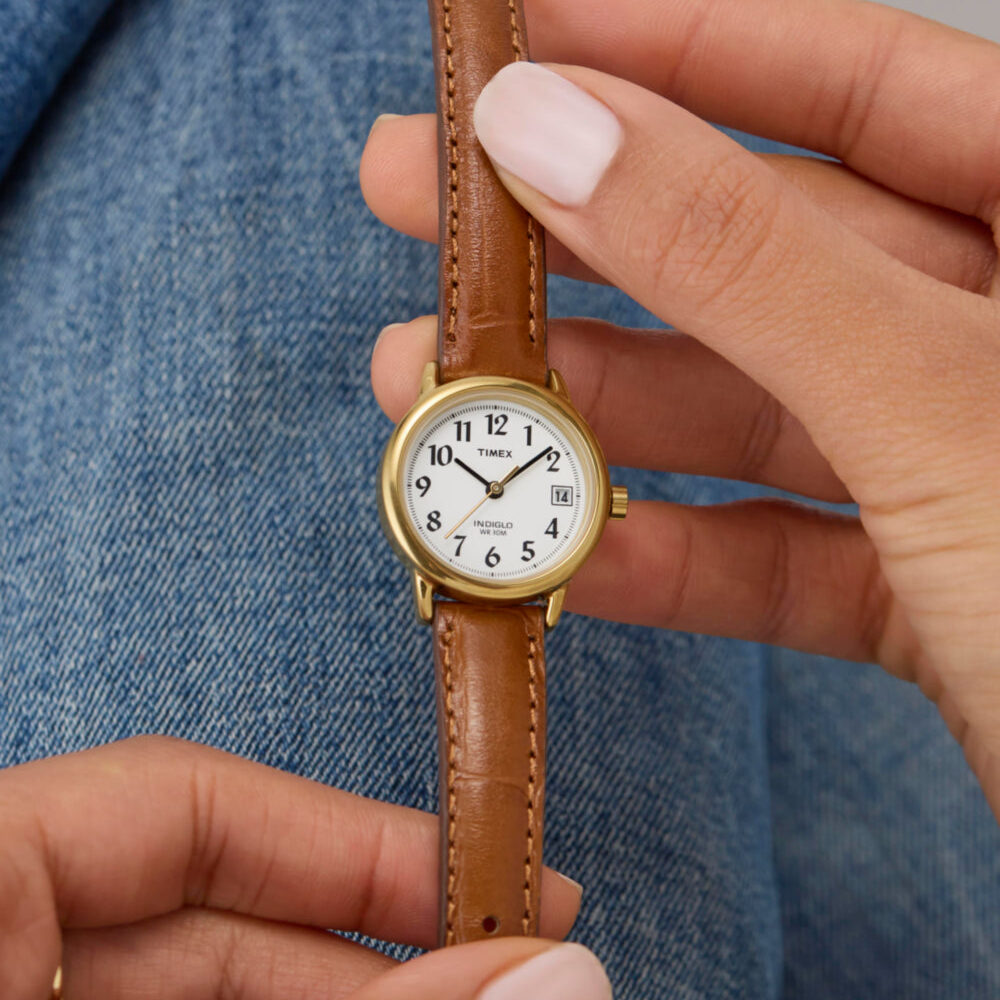 Easy Reader® 25mm Leather Strap Watch