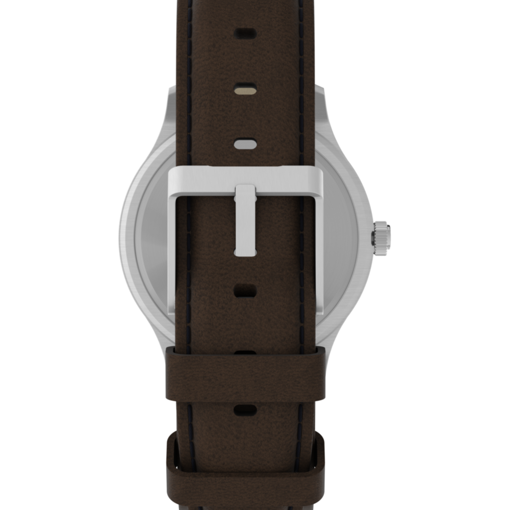 Expedition Metal Field 39mm Leather Strap Watch