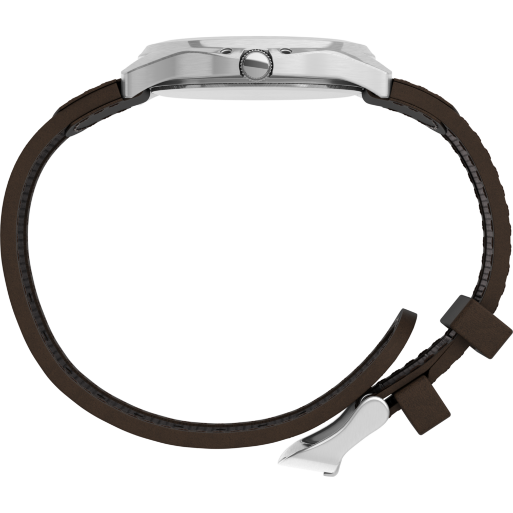 Expedition Metal Field 40mm Leather Strap Watch