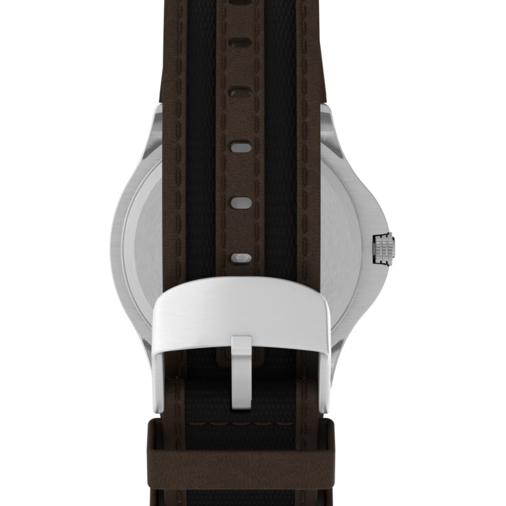 Expedition Metal Field 40mm Leather Strap Watch
