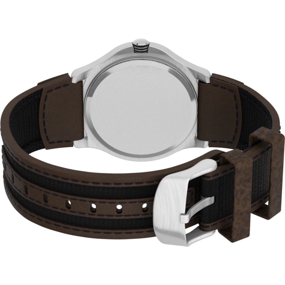 Expedition Metal Field 40mm Leather Strap Watch