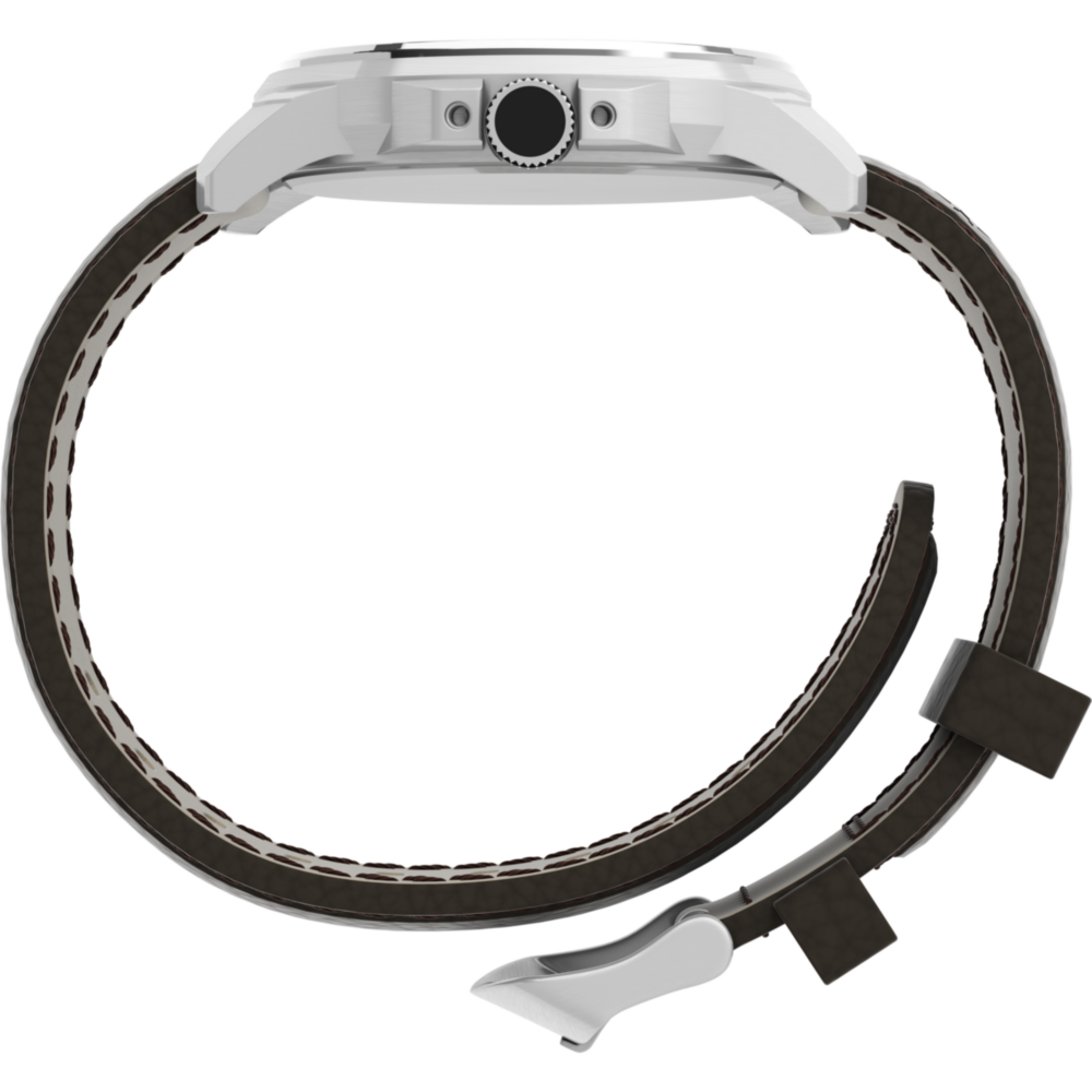 Expedition Metal Field 40mm Leather Strap Watch