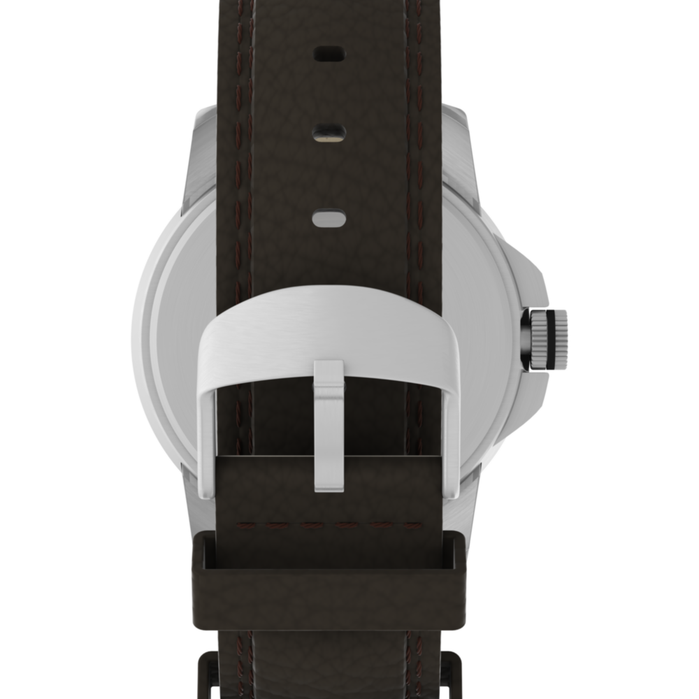 Expedition Metal Field 40mm Leather Strap Watch