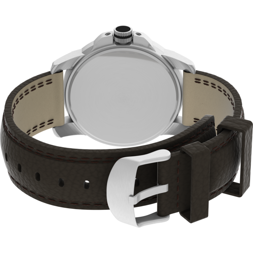 Expedition Metal Field 40mm Leather Strap Watch