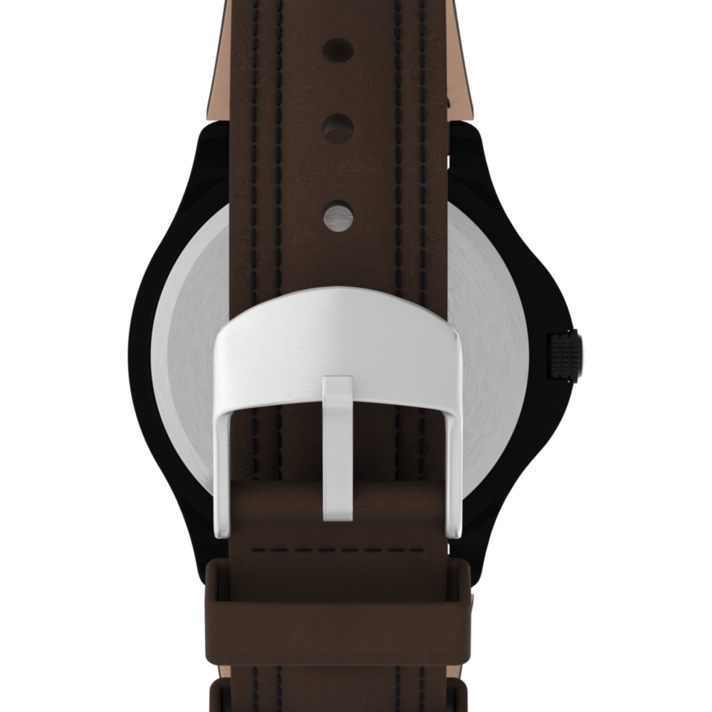 Expedition Metal Field 40mm Leather Strap Watch