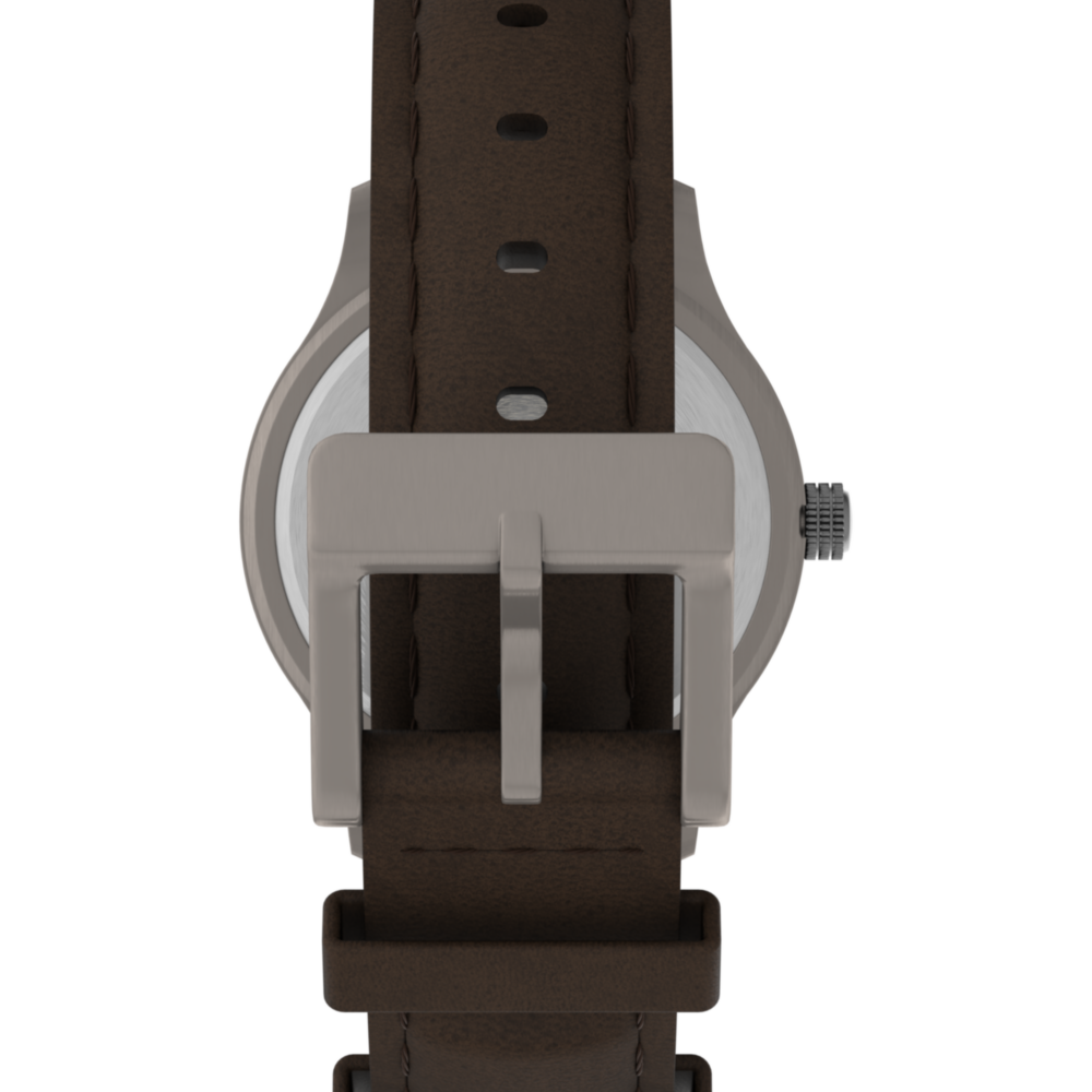 Expedition Metal Field 37mm Leather Strap Watch