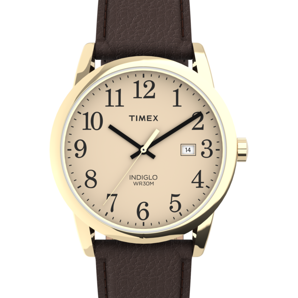 Easy Reader 38mm Leather Strap Watch
