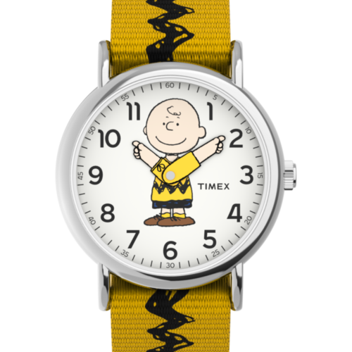 Peanuts® x Timex Charlie Brown 38mm Fabric Strap Watch