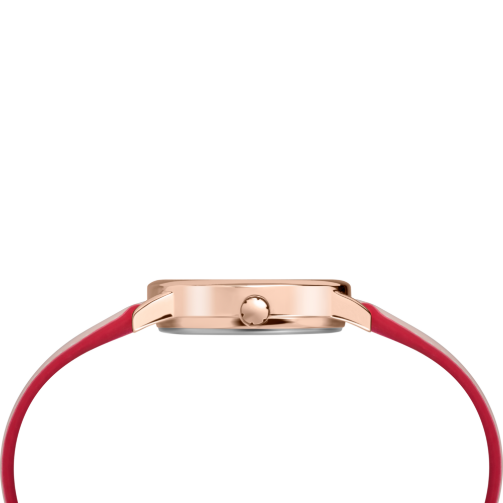 Easy Reader® Color Pop 30mm Leather Strap Watch