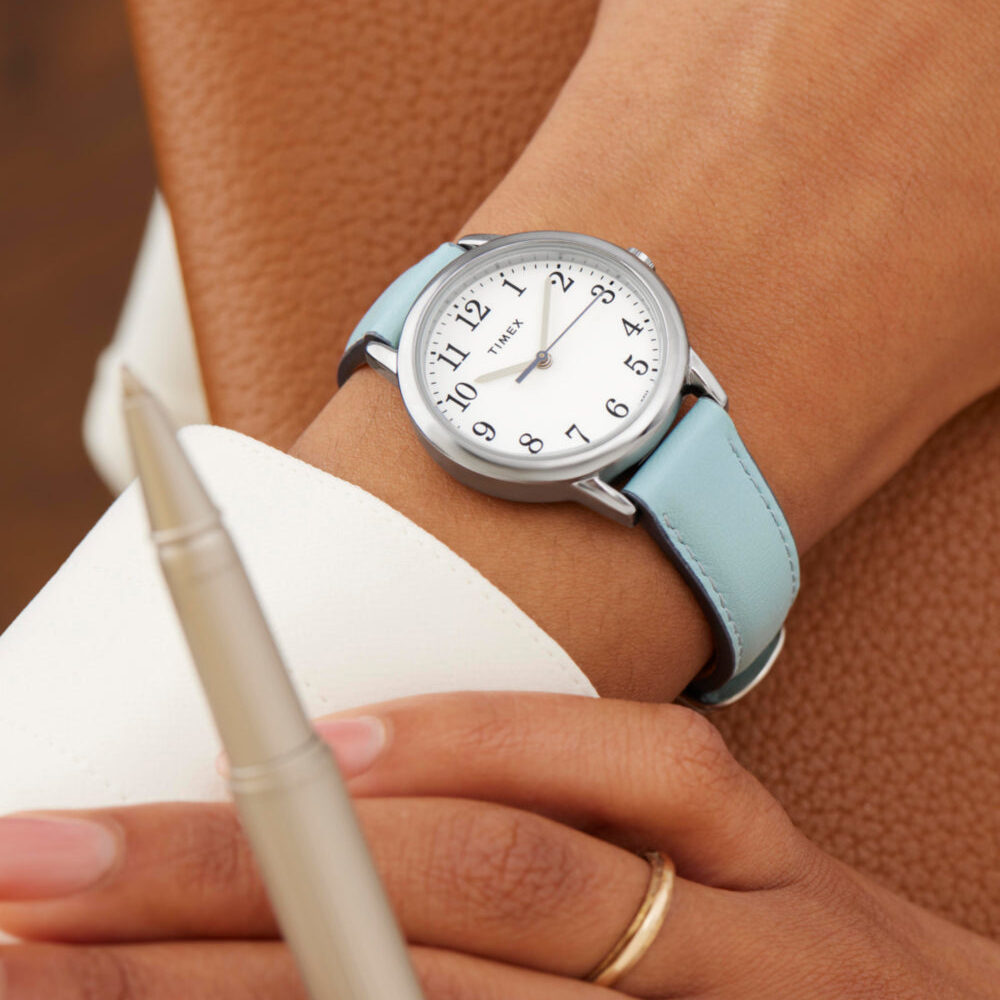 Easy Reader Color Pop 30mm Leather Strap Watch