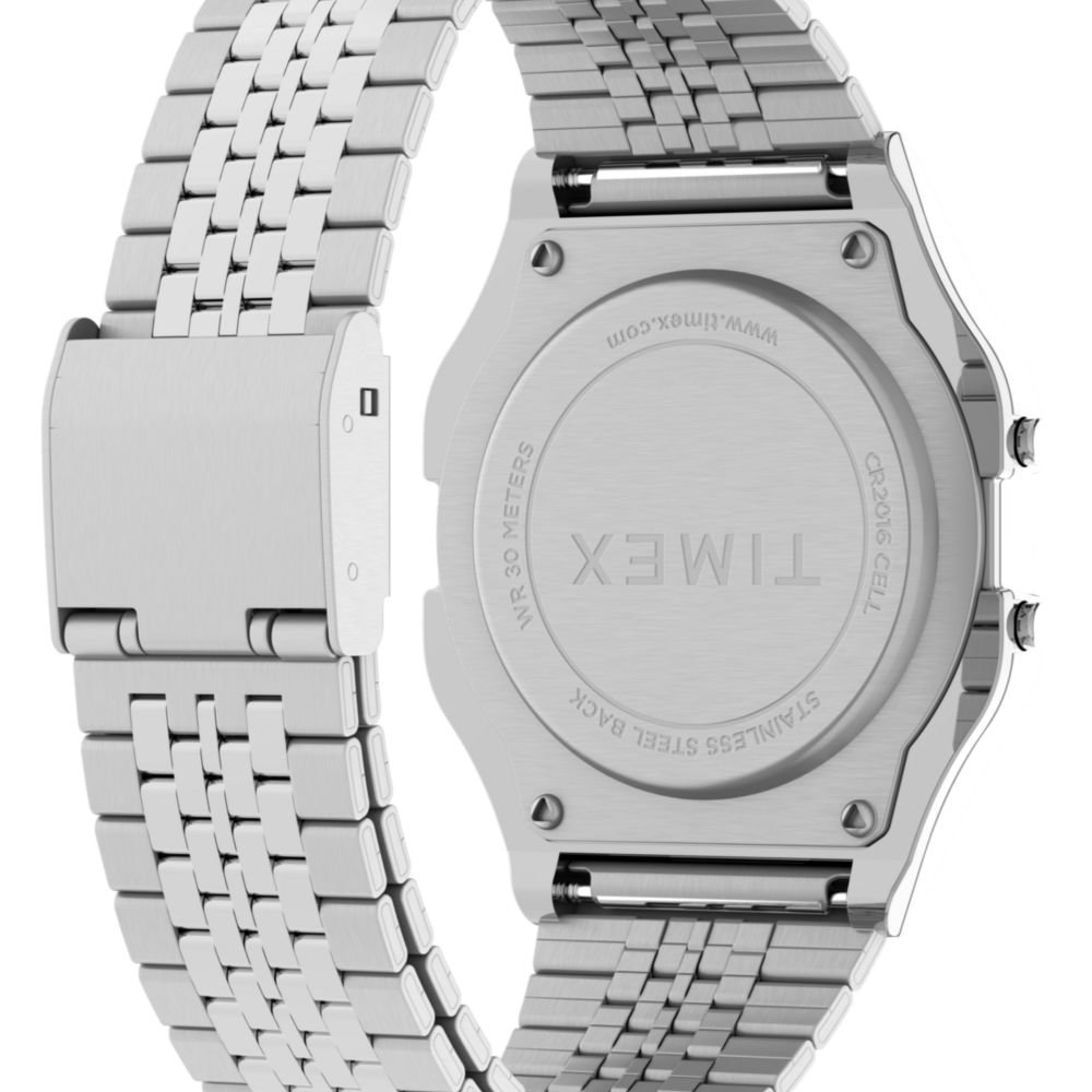 Timex T80 34mm Stainless Steel Bracelet Watch