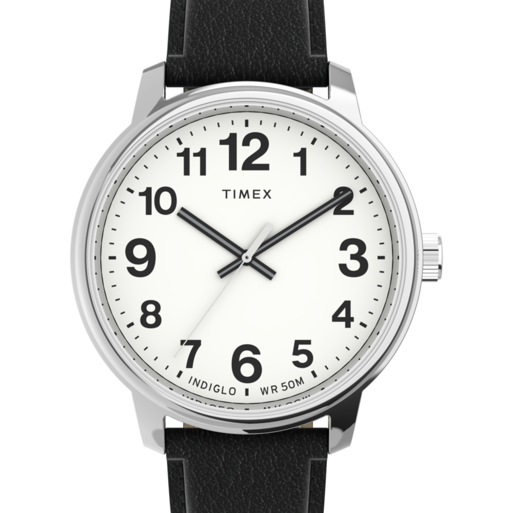 Easy Reader Bold 43mm Leather Strap Watch
