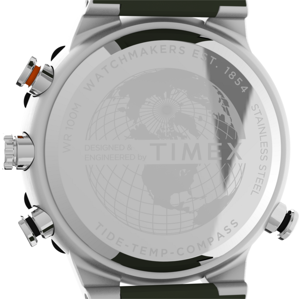 Expedition Tide-Temp-Compass 45mm Silicone Strap Watch