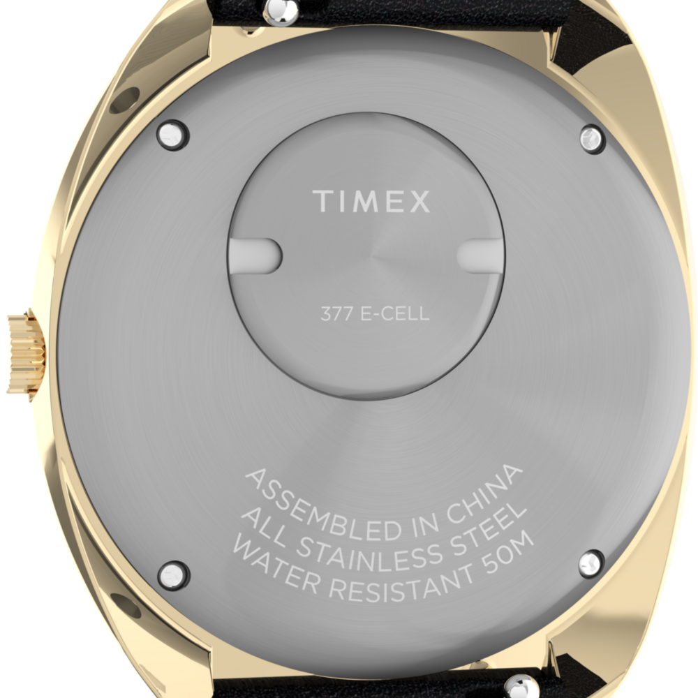 Q Timex 1972 Reissue 39mm Leather Strap Watch