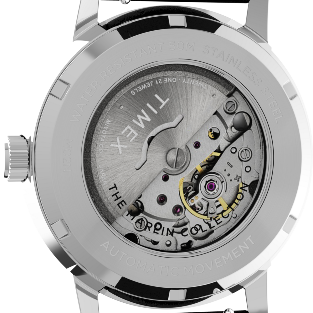 Marlin® Automatic 40mm Leather Strap Watch