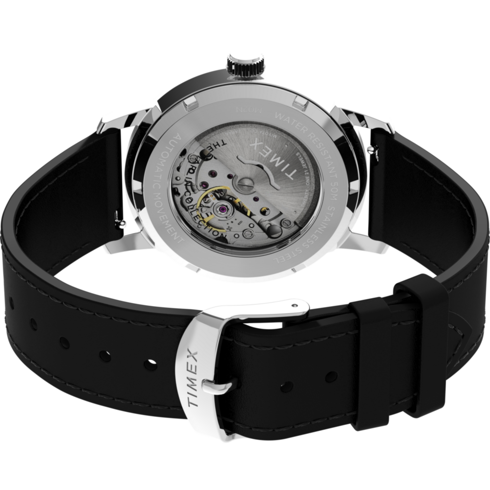 Marlin® Automatic 40mm Leather Strap Watch