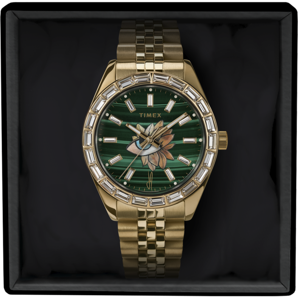 Timex Legacy x Jacquie Aiche Malachite Tribe Eye 36mm Watch