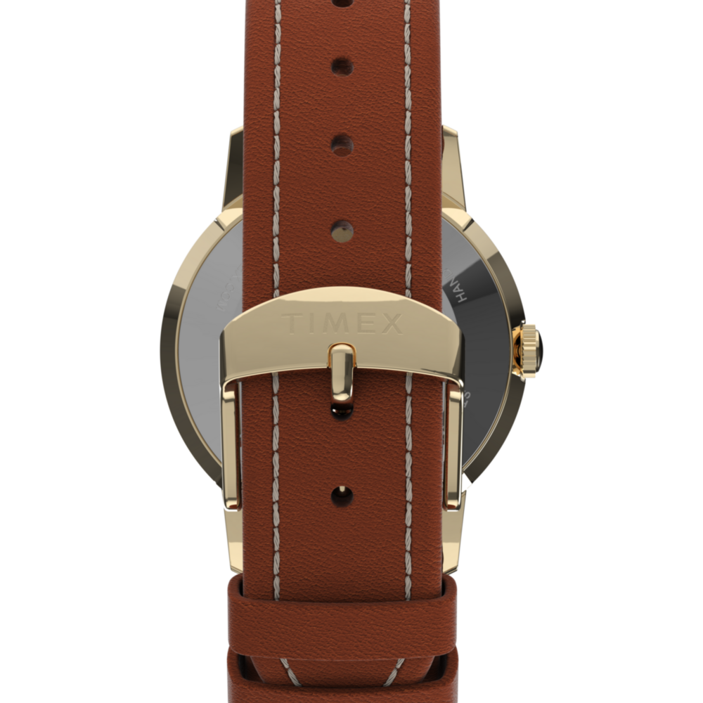 Peanuts® x Timex Marlin® Hand-Wound Snoopy Tennis 34mm Leather Strap Watch