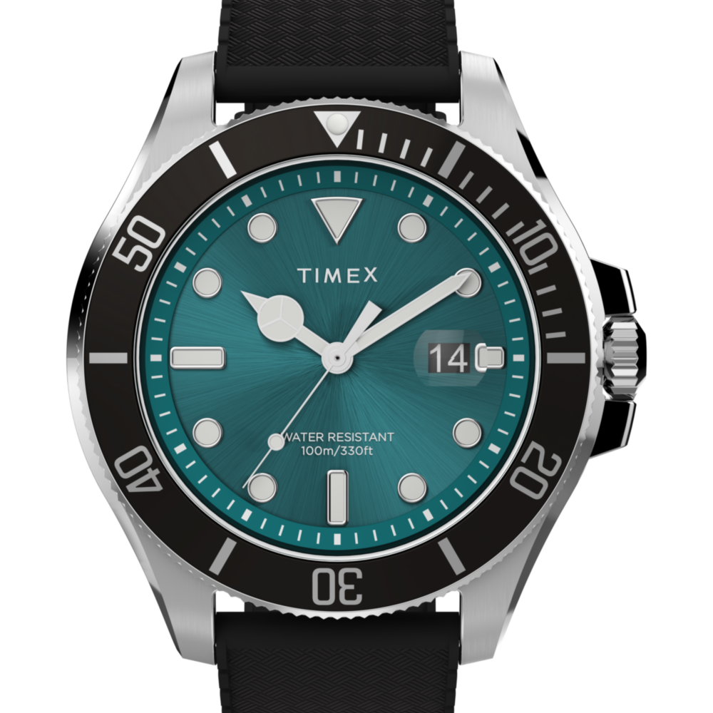 Harborside Coast 44mm Synthetic Rubber Strap Watch