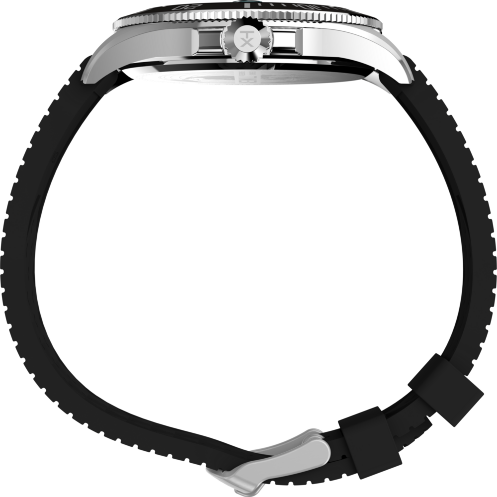 Harborside Coast 44mm Synthetic Rubber Strap Watch