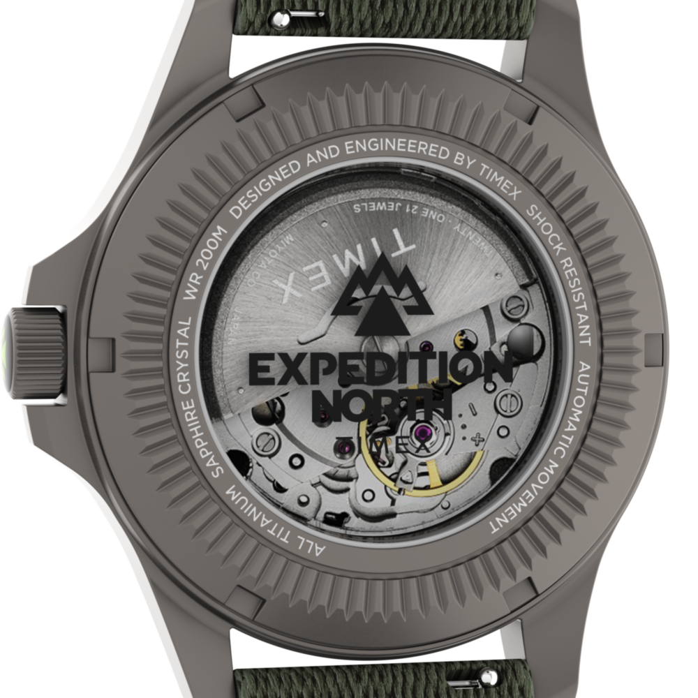 Expedition® Field Post Titanium Automatic 41mm Recycled Fabric Strap Watch