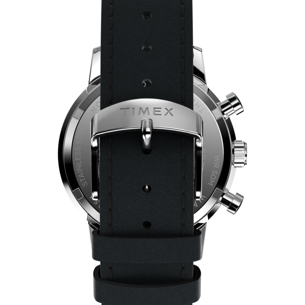 Marlin® Chronograph Tachymeter 40mm Leather Strap Watch
