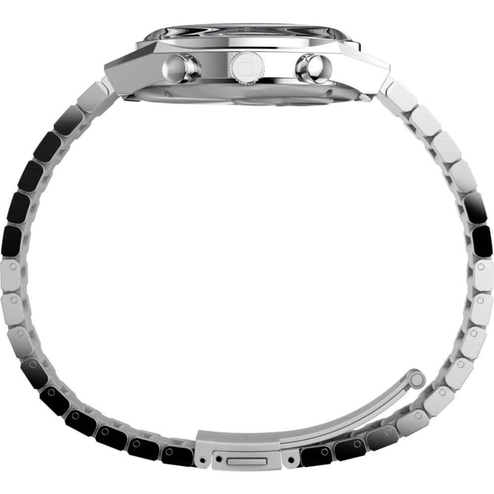 Q Timex Falcon Eye Chronograph 40mm Stainless Steel Bracelet Watch