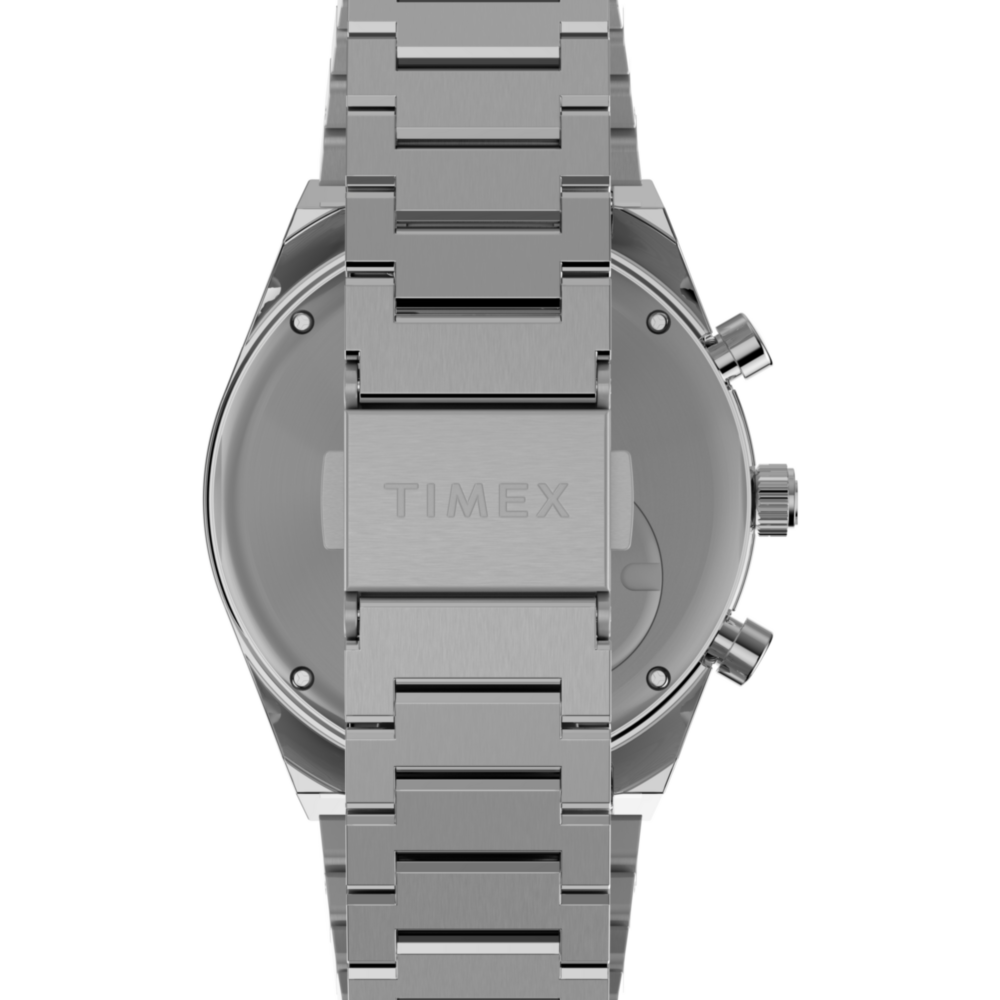 Q Timex Falcon Eye Chronograph 40mm Stainless Steel Bracelet Watch