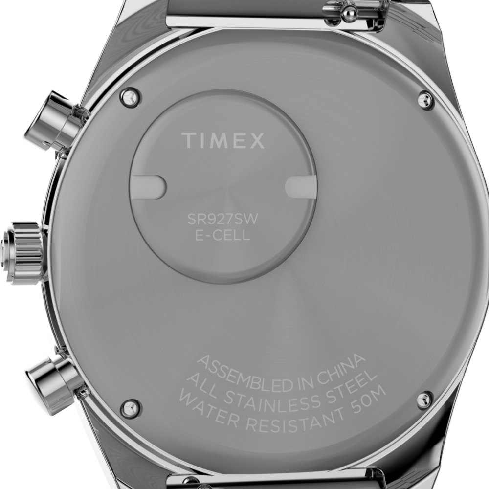 Q Timex Falcon Eye Chronograph 40mm Stainless Steel Bracelet Watch