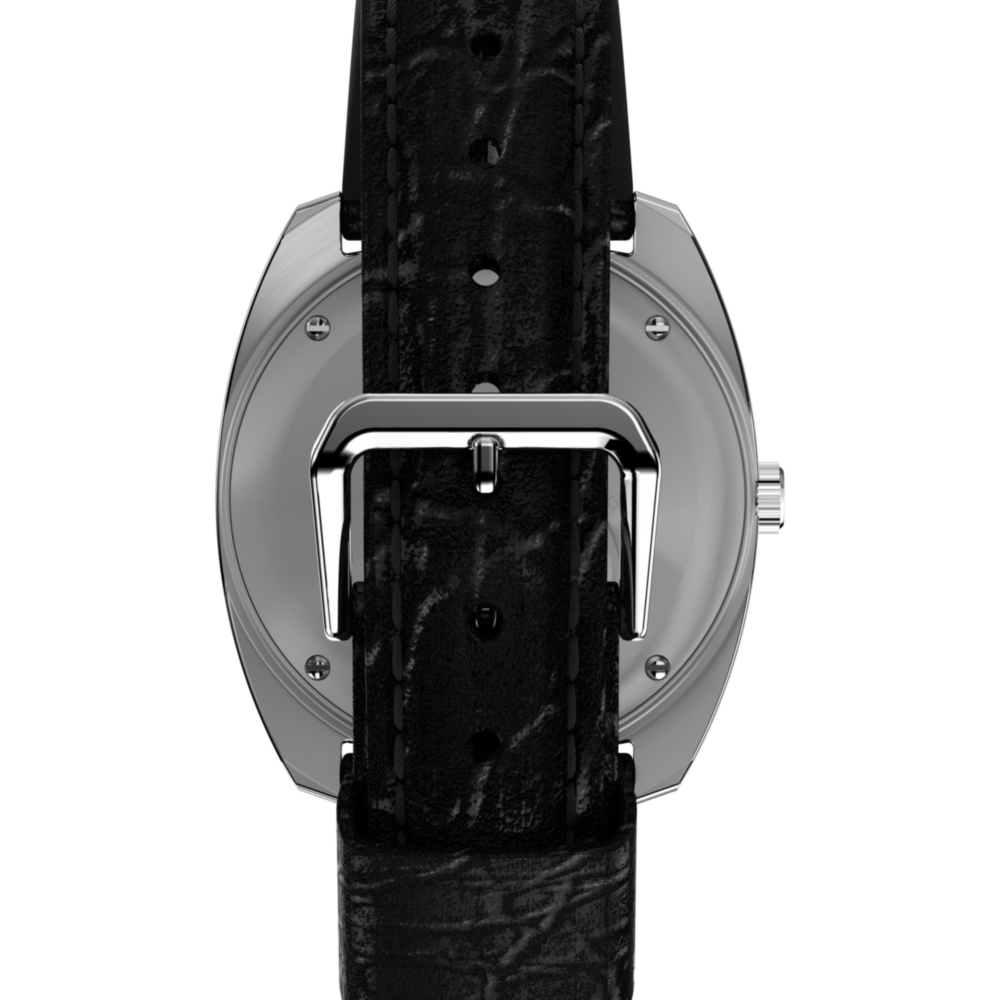Q Timex 1978 Day/Date 37.5mm Leather Strap Watch