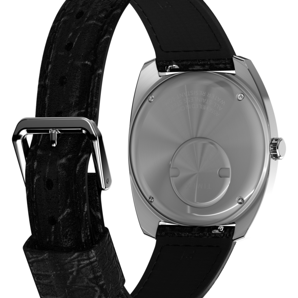 Q Timex 1978 Day/Date 37.5mm Leather Strap Watch