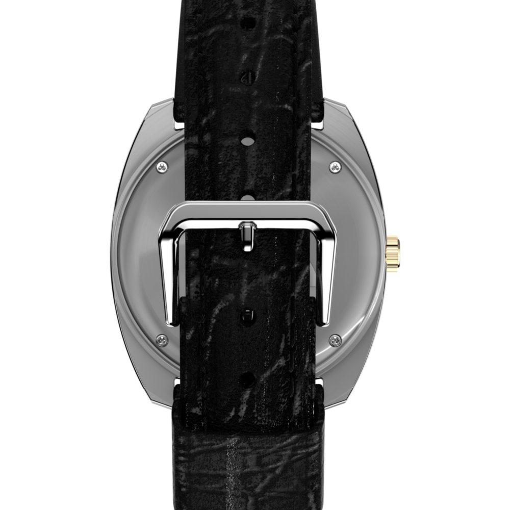 Q Timex® 1978 Day/Date 37.5mm Leather Strap Watch