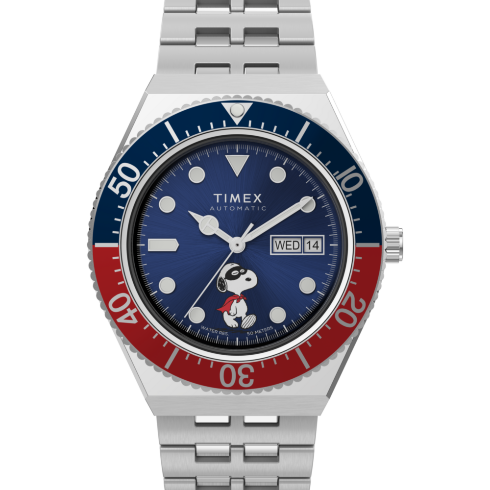 Peanuts® x Timex M79 Automatic 40mm Stainless Steel Bracelet Watch