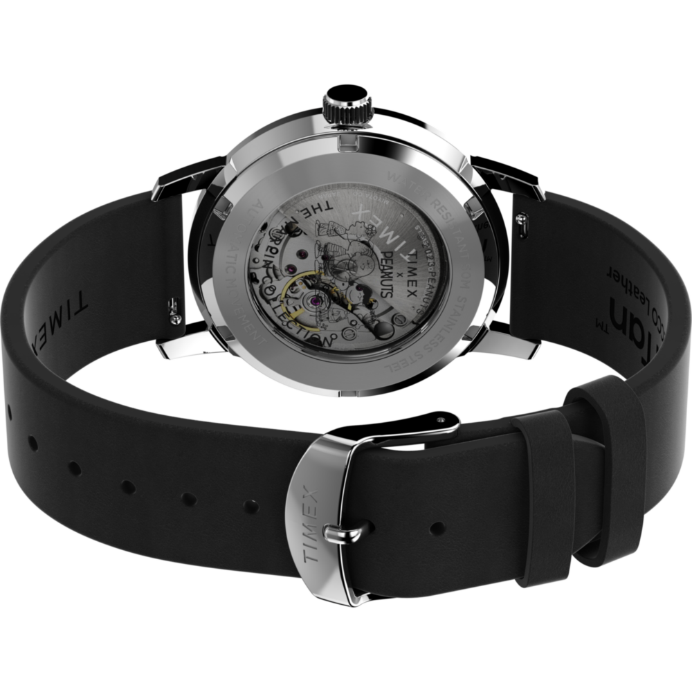 Peanuts® x Timex Marlin® Automatic Snoopy Flying Ace 40mm Leather Strap Watch