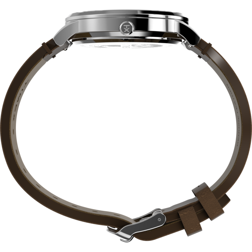 Waterbury Classic 40mm Leather Strap Watch