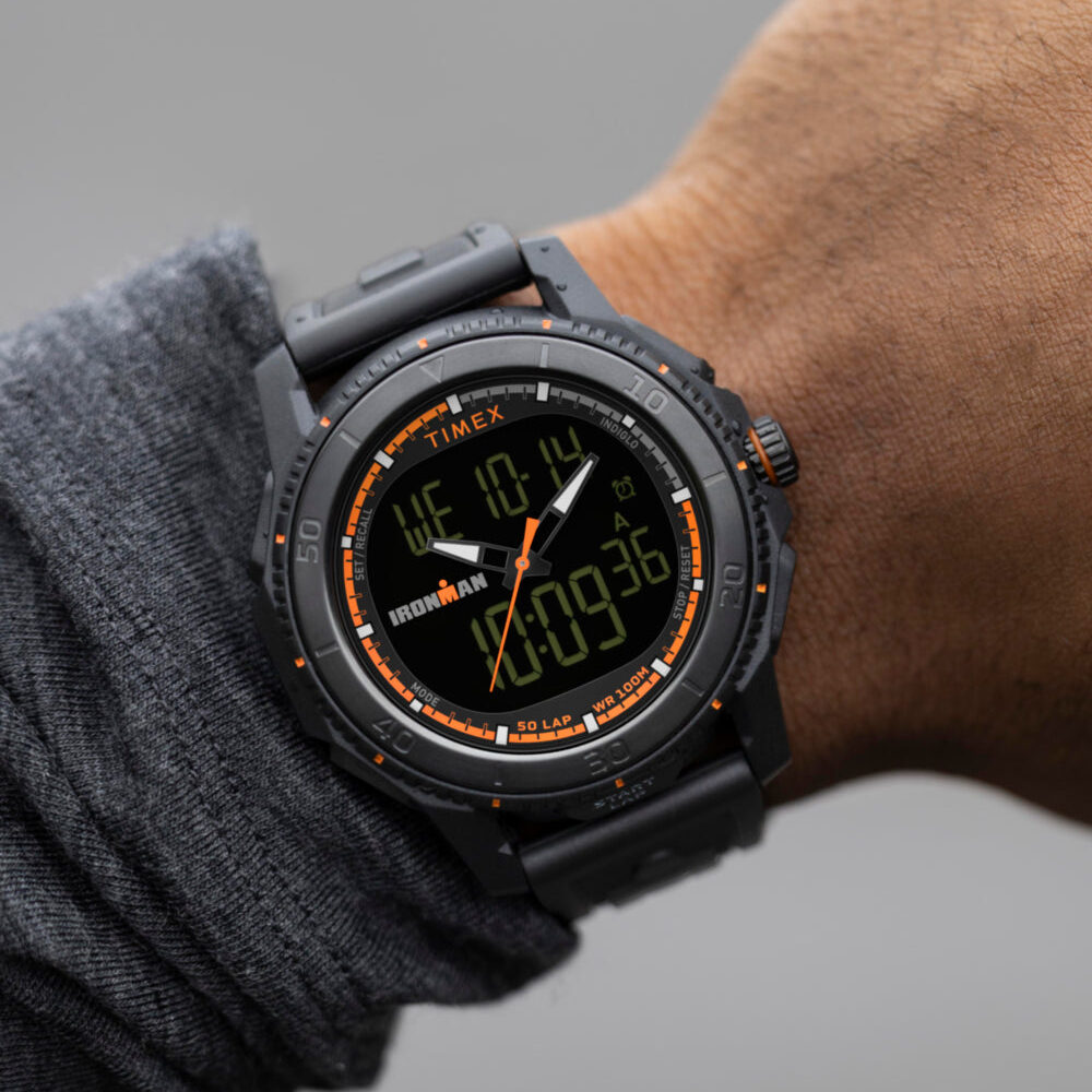 TIMEX® IRONMAN® Adrenaline Ana-digi 46.5mm PU Strap Watch