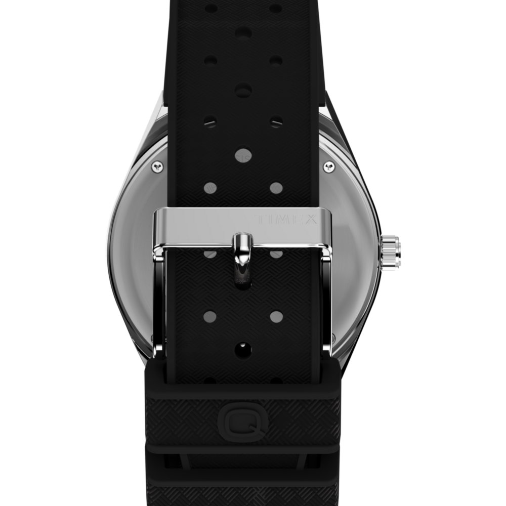 Q Timex® GMT 38mm Synthetic Rubber Strap Watch