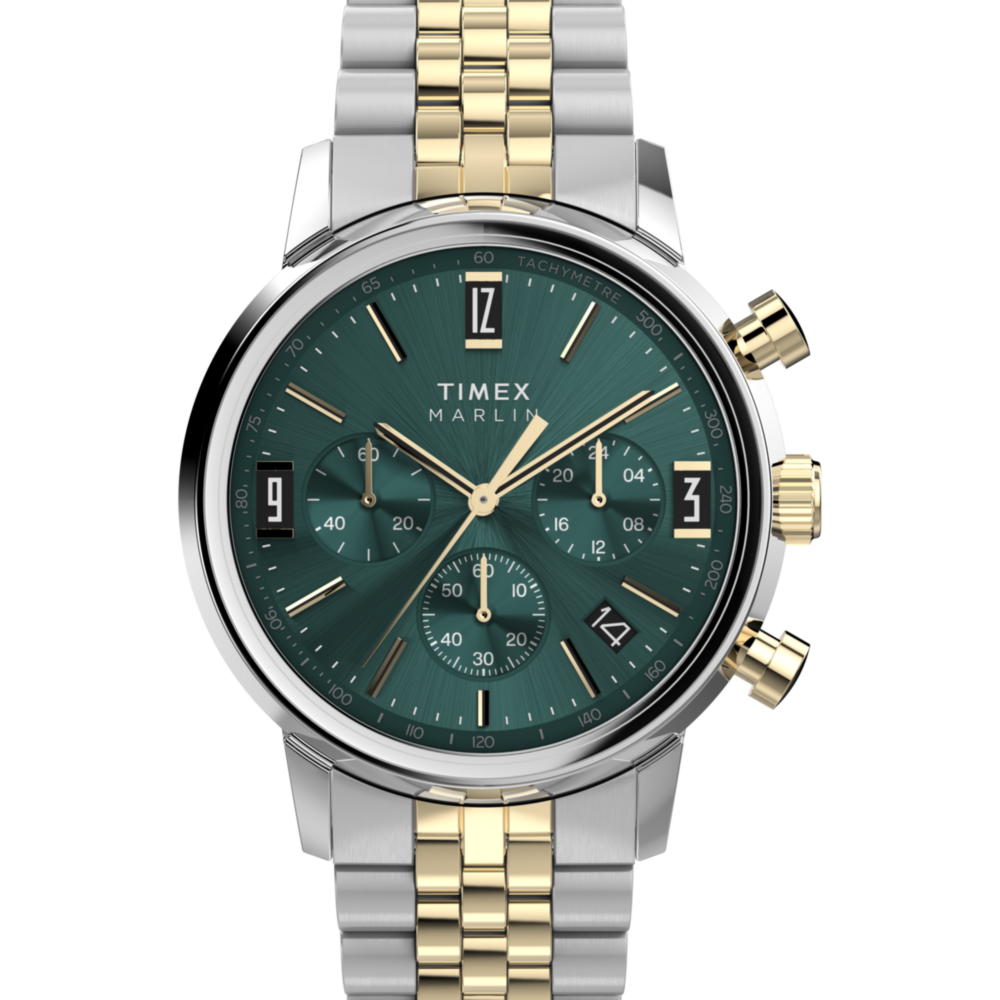 Marlin® Chronograph Tachymeter 40mm Stainless Steel Bracelet Watch