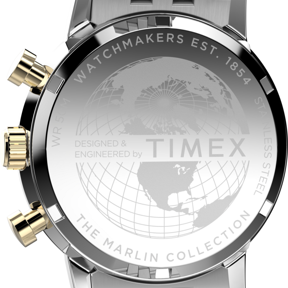 Marlin® Chronograph Tachymeter 40mm Stainless Steel Bracelet Watch