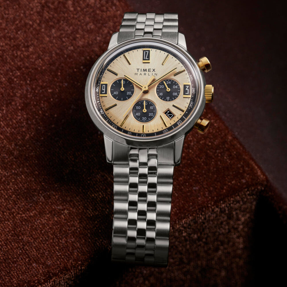 Marlin® Chronograph Tachymeter 40mm Stainless Steel Bracelet Watch