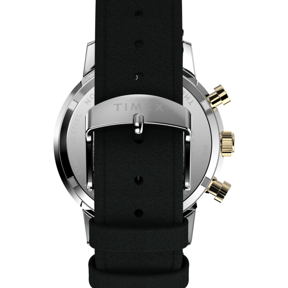 Marlin® Chronograph Tachymeter 40mm Leather Strap Watch