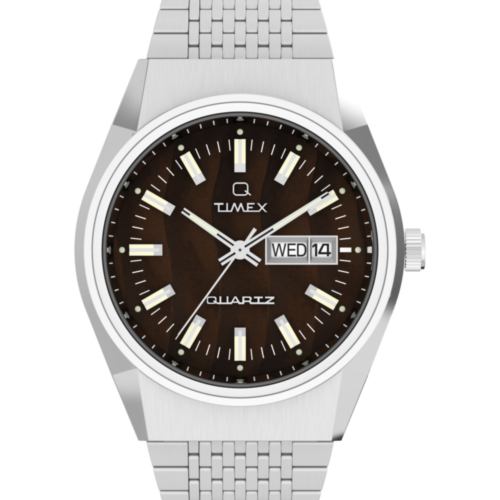 Q Timex® Falcon Eye 38mm Stainless Steel Bracelet Watch